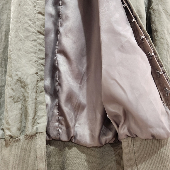 MABLE GAIA LONG SLEEVE TWO WAY JACKET,Olive, Womens Medium,(listing As) - Picture 11 of 14